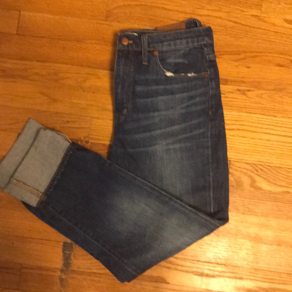 Madewell BF cut jeans